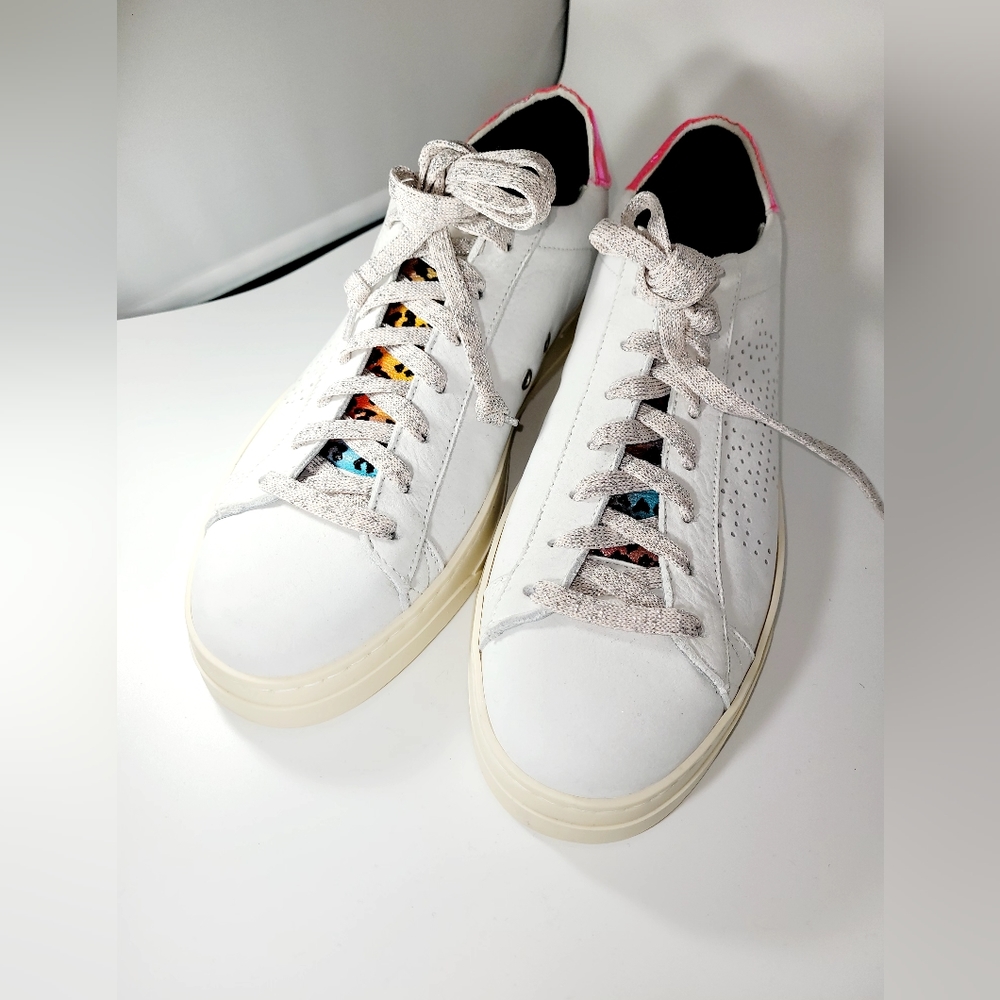 NWOT-❤️-P448-Ladies John Peakary Leather Sneakers-Sold at Dillards - Picture 10 of 16